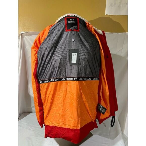 Orolay Down Women's Red Hooded Puffer Down Coat Size Small - Picture 5 of 7